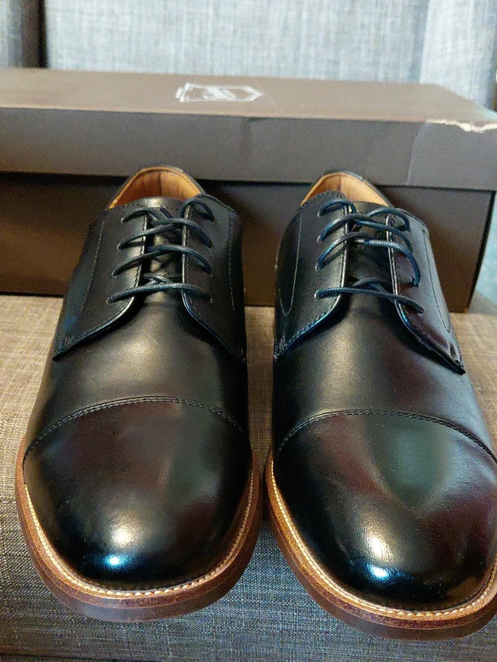 Florsheim Men's Black Leather Rucci  Oxford Dress Shoes Size 10.5